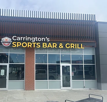 Carrington's Sports Bar & Grill storefront and sign